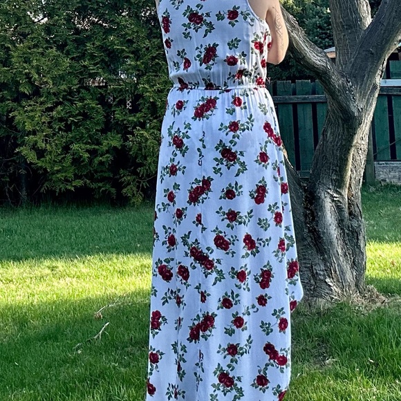 Floral spaghetti strap, jumper with attached skirt - so pretty - Picture 3 of 4